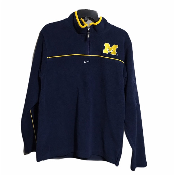 Nike U of M 1/4 Zip Fleece Kids Large - Picture 1 of 4